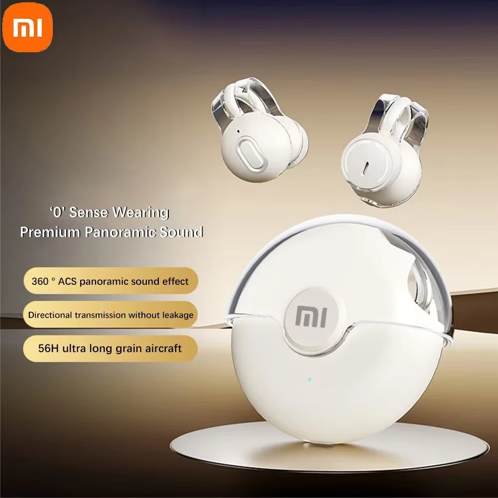 Xiaomi Wireless Bluetooth5.3 Earphones Earclip TWS Bone Conduction Headphones 360°ACS Sound Sport Earbuds Headset with Mic