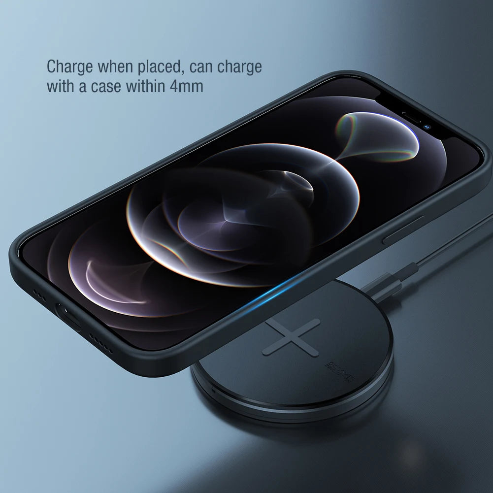 📱 Cargador Inalámbrico Qi 10W Rápido para iPhone 12/12 Pro y Samsung S21 Ultra Nillkin