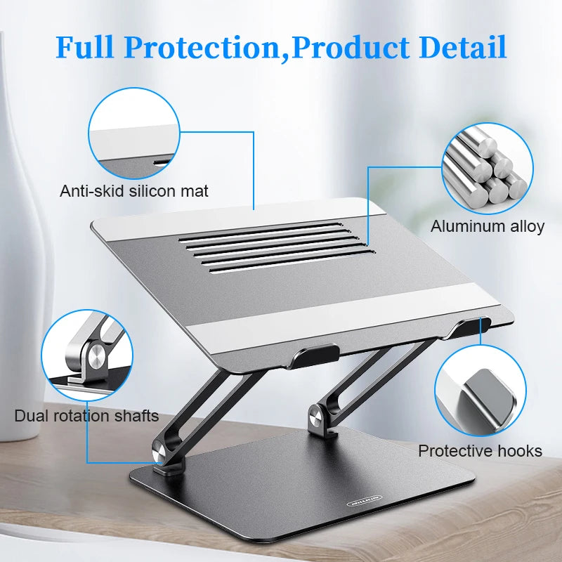 📱 Soporte Ajustable para Laptop de Aleación de Aluminio Multiángulo Compatible 10-17'' Nillkin