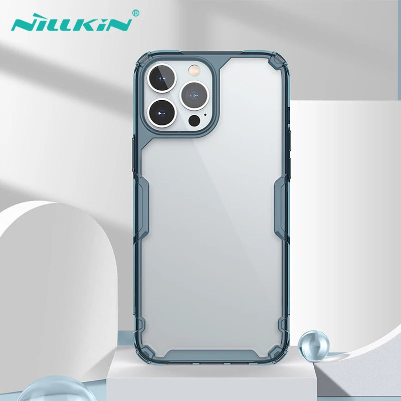 📱 Funda iPhone 15 / 14 Pro Max | Nature TPU Transparente Suave | Nillkin