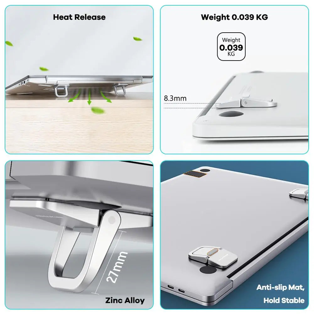 📱 Soporte Laptop Portátil de Aluminio 11.6-17'' + iPad/Macbook/HP/Lenovo/Asus Nillkin