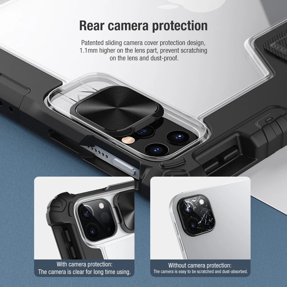 📱 Funda iPad Pro 12.9 2022/2021 Magnética para iPad Pro 11 2022/2021 con Protección de Cámara y Porta Lápiz Nillkin