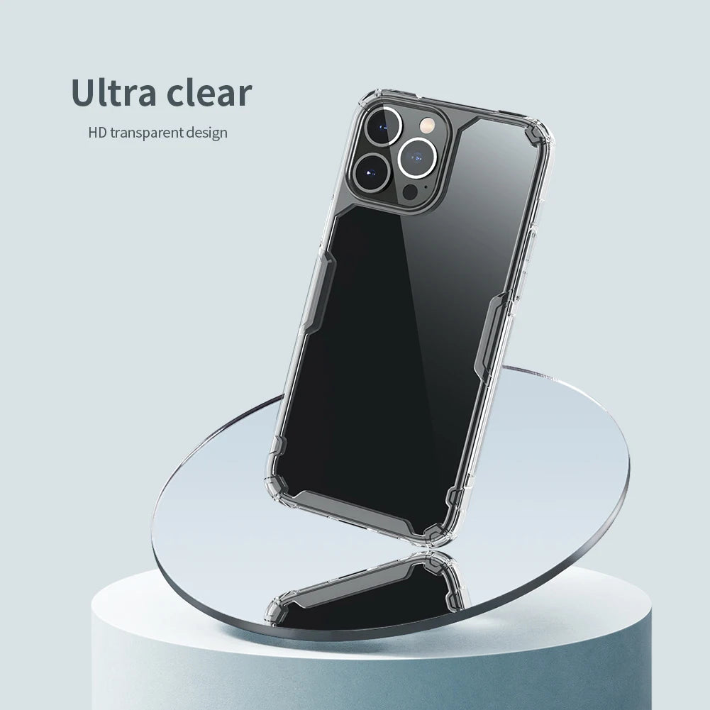 📱 Funda iPhone 15 / 14 Pro Max | Nature TPU Transparente Suave | Nillkin