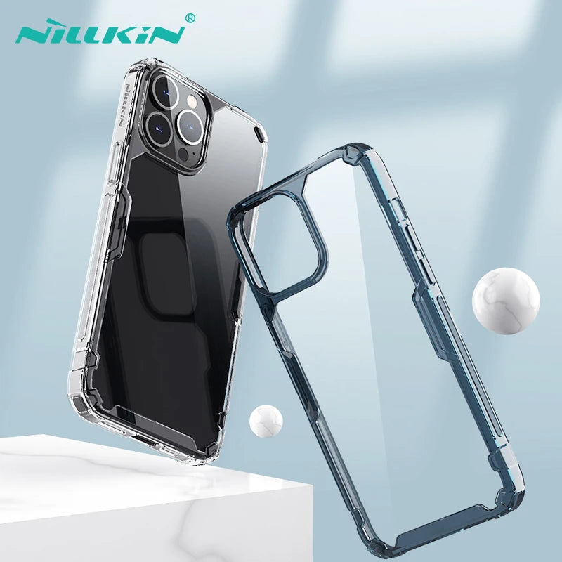 📱 Funda iPhone 15 / 14 Pro Max | Nature TPU Transparente Suave | Nillkin