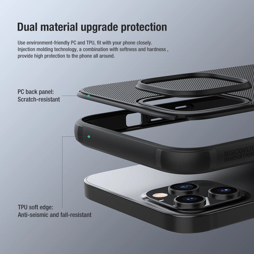 📱 Funda iPhone 15 / 14 / 13 Pro Max | Frosted Shield Pro PC Mate Ultrafina | Nillkin