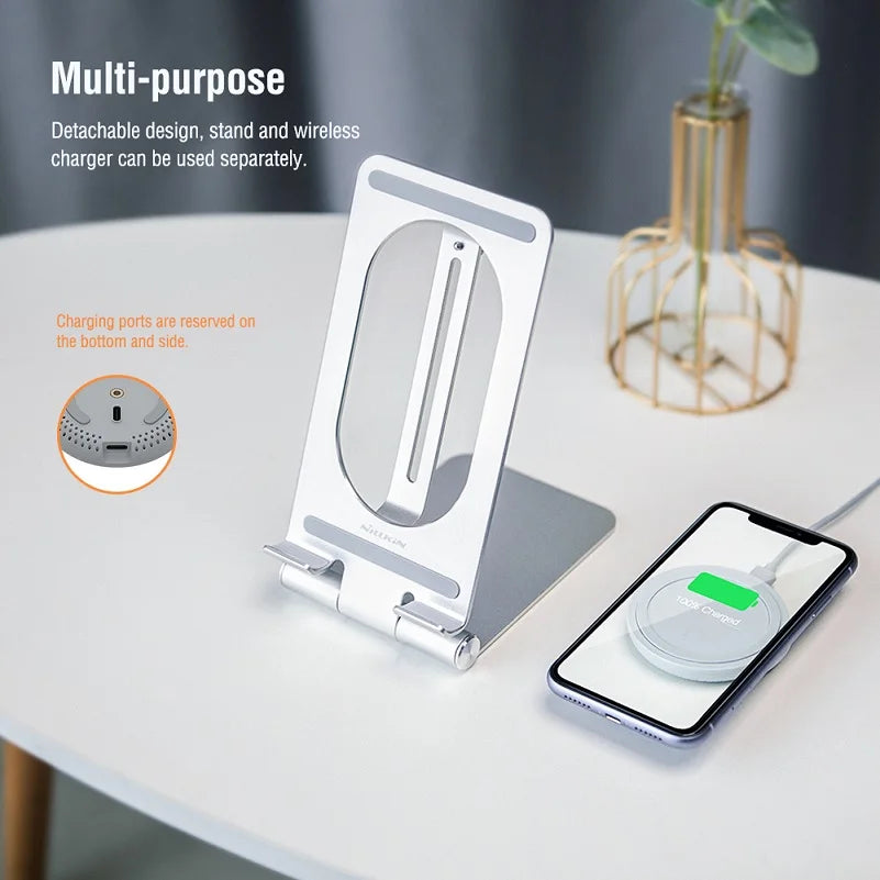 📱 Cargador Inalámbrico Tablet 15W Qi de Aluminio para Huawei MatePad Pro y iPad Nillkin