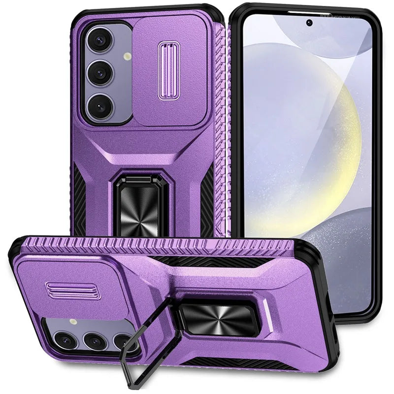 📱 Funda Galaxy S24 Ultra/S24 Plus/S24 FE | Protege cámara, diseño híbrido anticaídas