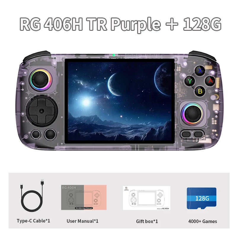🎮 ANBERNIC RG406H – Consola Retro Portátil con Pantalla Táctil de 4” y Android 13