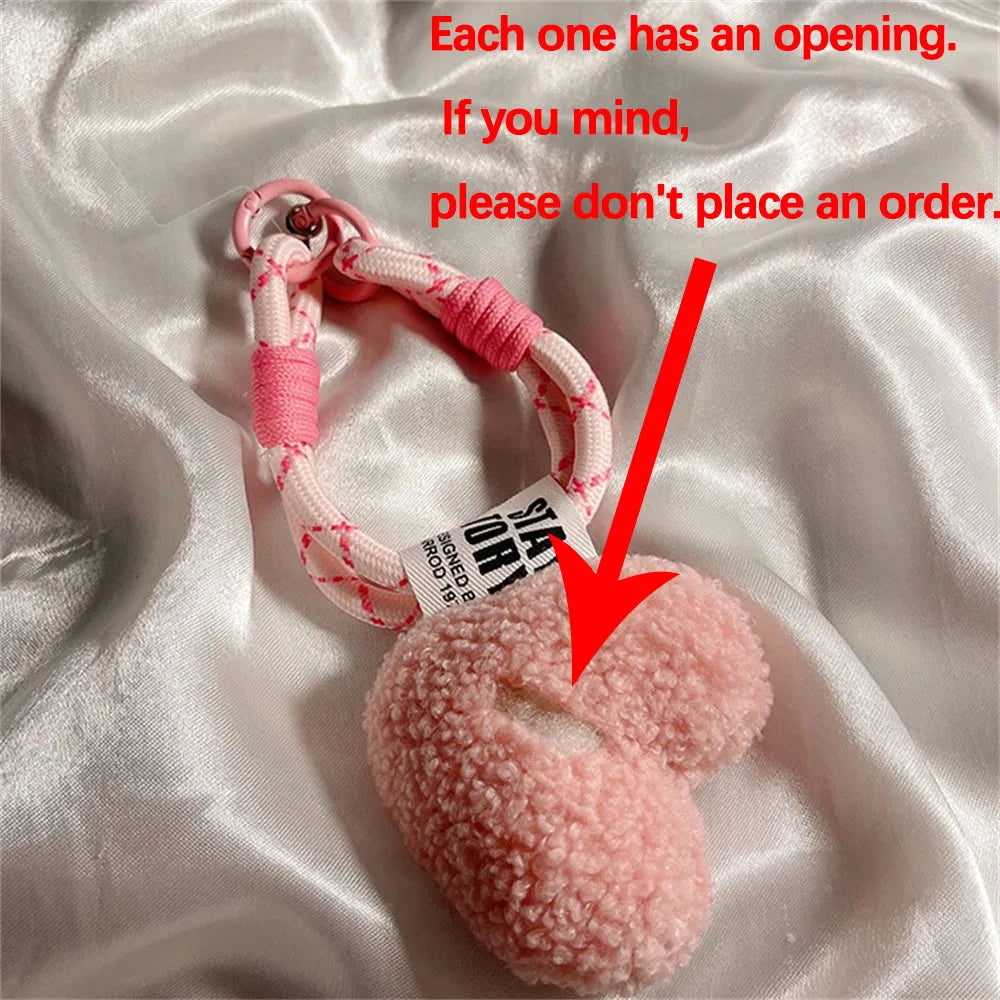 🎀 Lanyard con Corazones – Llavero con cadena de corazones y trenzado mesh, accesorio para celular, bolso o pantalón