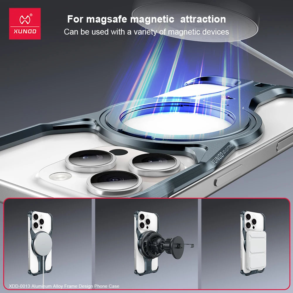 📱 Marco Protector de Aleación de Aluminio para iPhone 16 Pro / 16 / 15 Pro Max