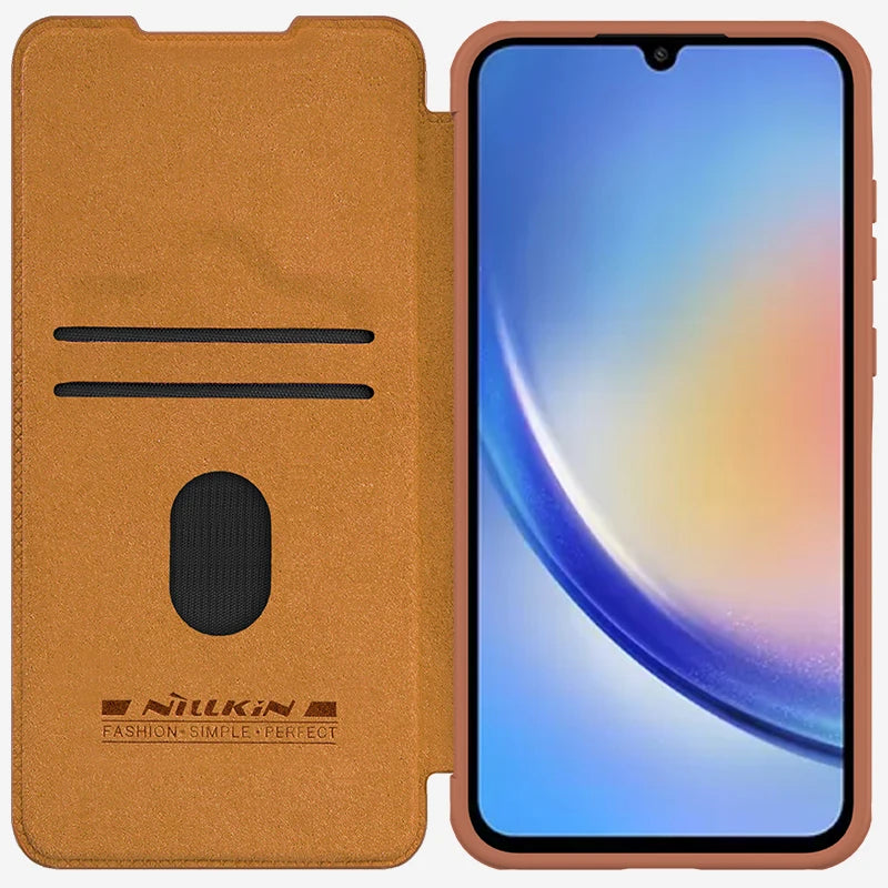 📱 Funda Galaxy A55 Cuero Qin Tipo Billetera Nillkin