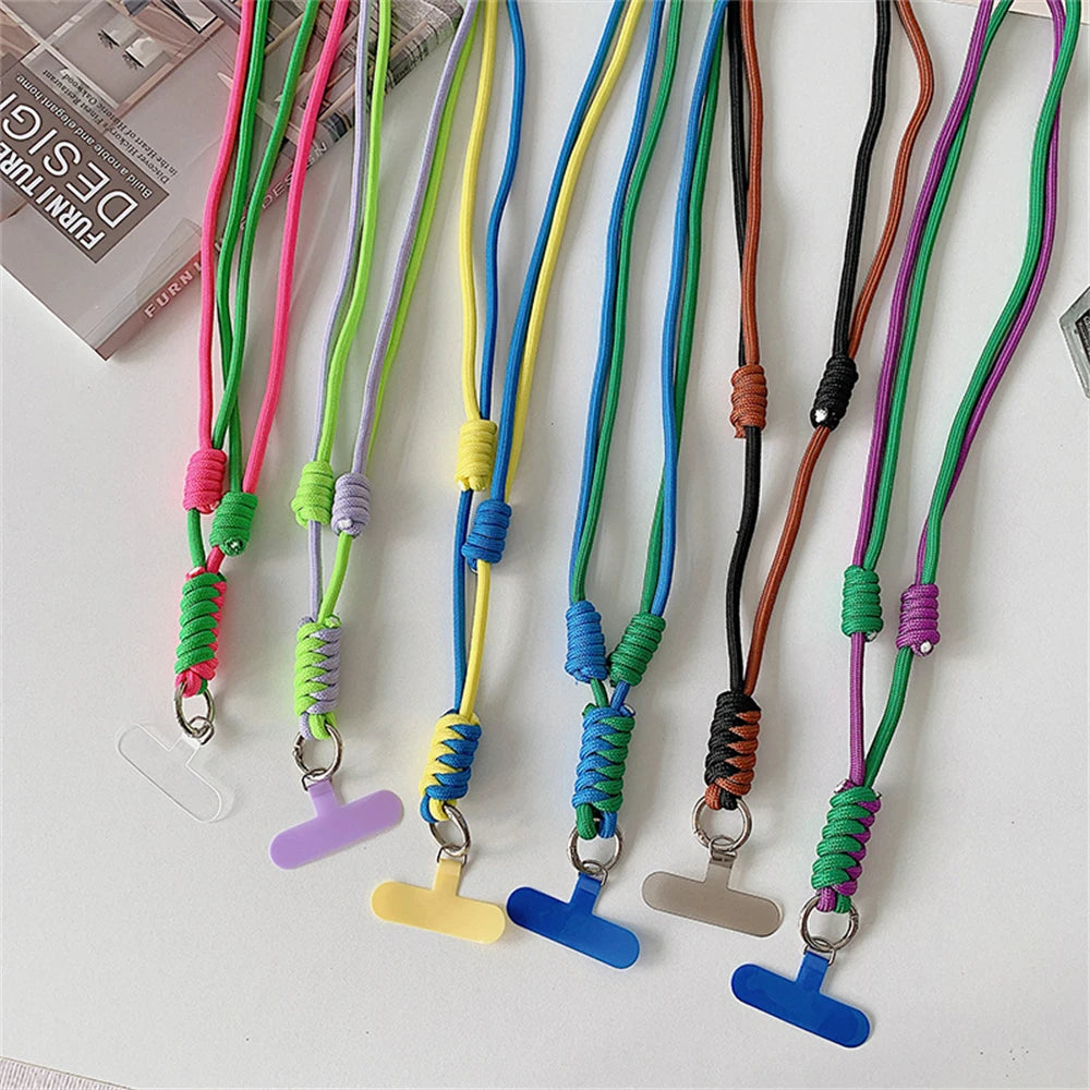 🎀 Lanyard cruzado bicolor – Correa con ranura para credencial, estilo práctico y femenino