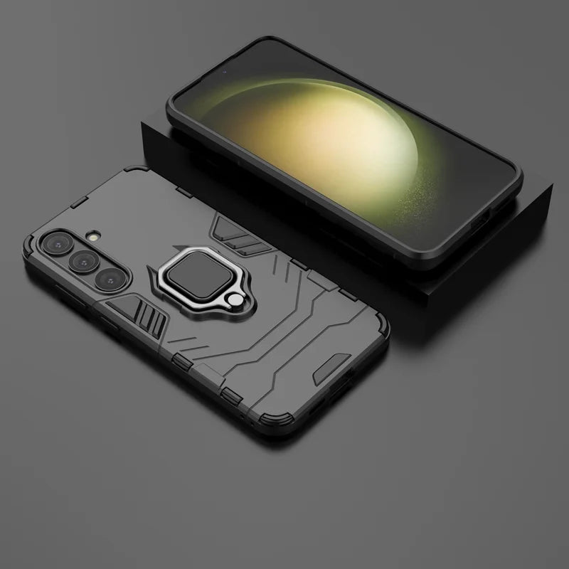 📱 Funda Galaxy S8/S9 Plus/S10 Lite/S20 FE/S21/S22/S23 Plus/S24 Ultra | Armor Ring delgada, con soporte