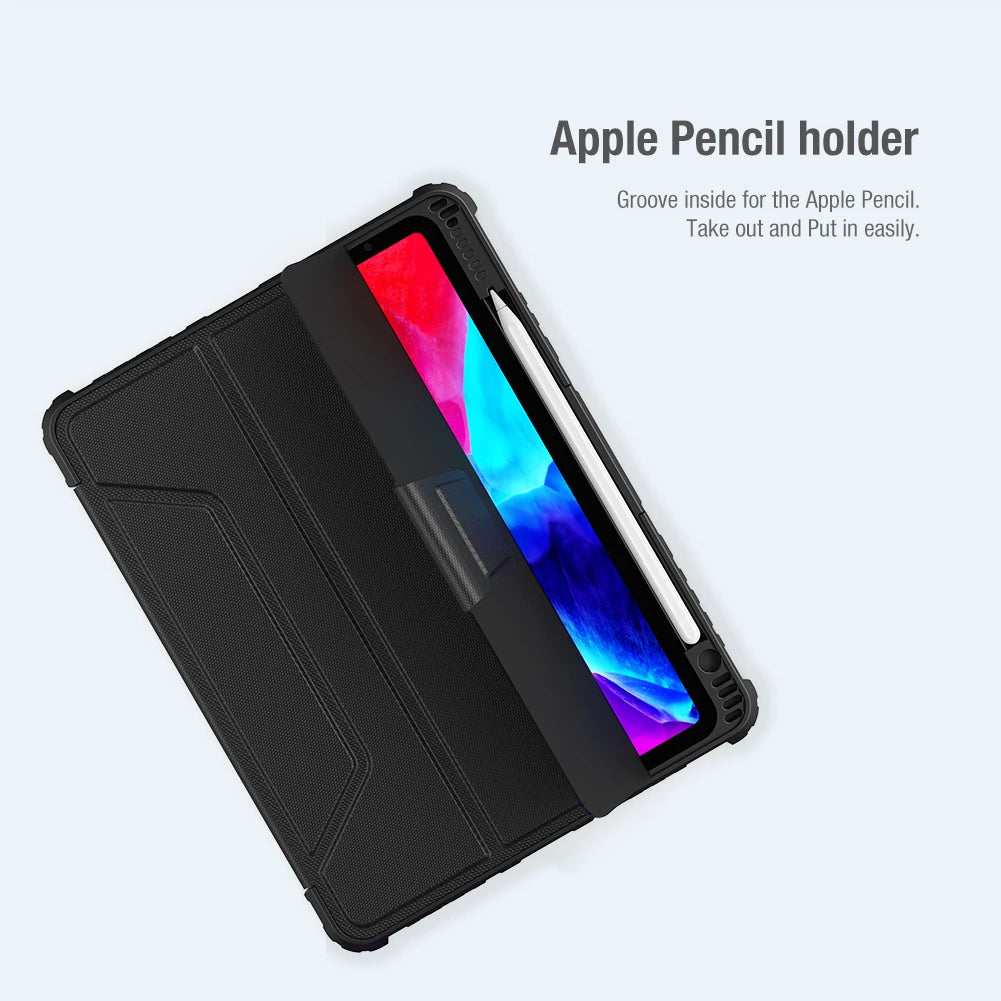 📱 Funda iPad Air 13 2025 / Air 11 / Pro 11 / Pro 12.9 | Plegable con Porta Lápiz y Protección de Lente | Nillkin