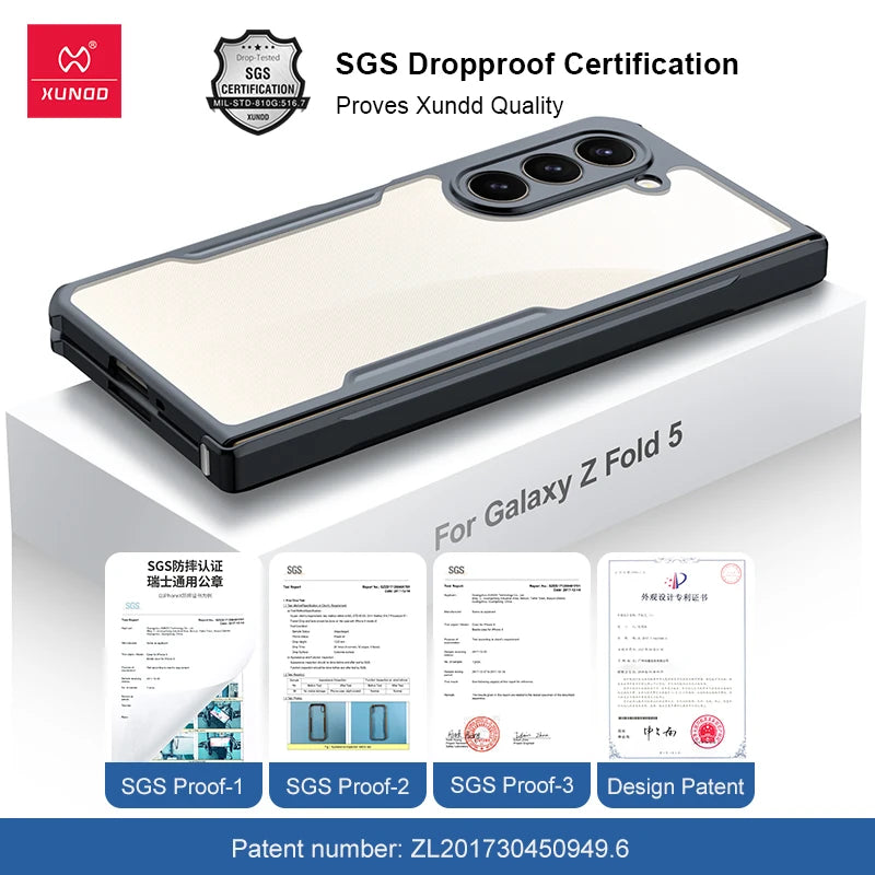 📱 Funda Transparente para Galaxy Z Fold 3 / 4 / 5 / 6