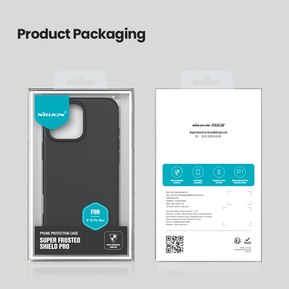 📱 Funda iPhone 16 Pro / iPhone 16 | Super Frosted Shield Pro Mate Antigolpes | Nillkin