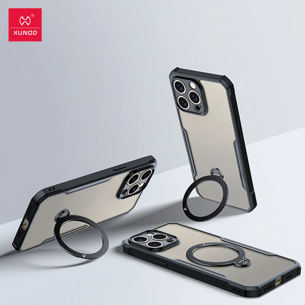 📱 Funda Magnética con Soporte 360° para iPhone 16 Pro Max / 16 Pro / 16+ / 15 Pro Max