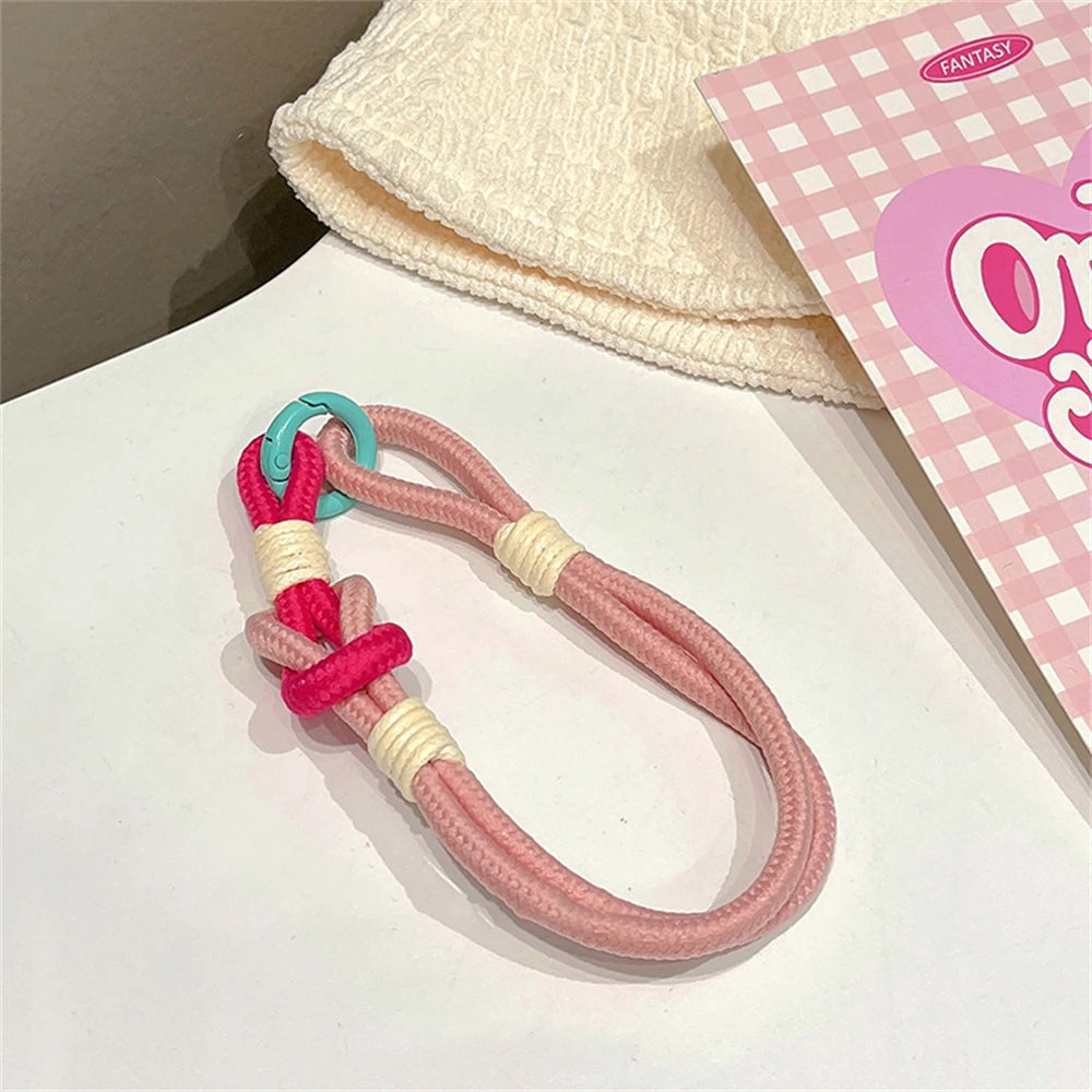 🎀 Pulsera Lujosa para Celular – Lanyard con parche, llavero colorido y diseño de joyería, ideal para regalo o accesorio