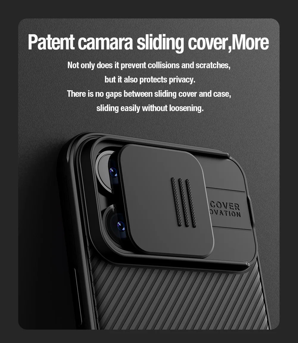 📱 Funda iPhone 15 / 15 Pro | CamShield Pro Magsafe con Protección de Lente Deslizante | Nillkin