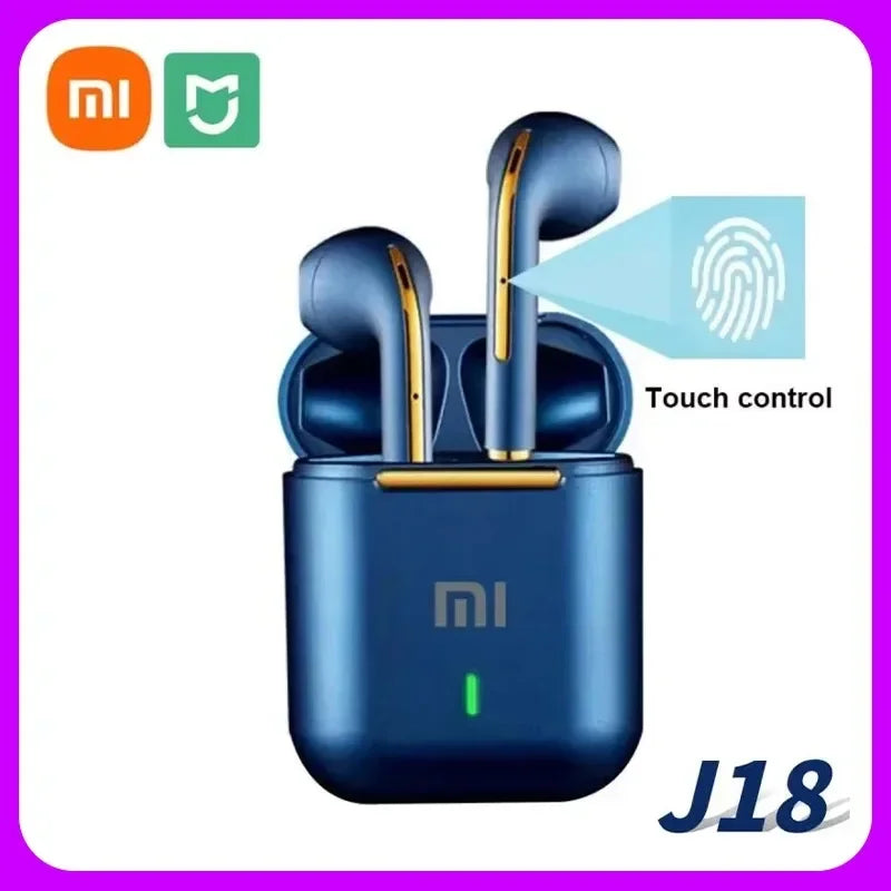 🎧 Xiaomi J18 Auriculares inalámbricos intrauditivos HiFi estéreo, con micrófono, impermeables, táctiles y cancelación de ruid