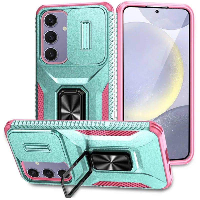 📱 Funda Galaxy S24 Ultra/S24 Plus/S24 FE | Protege cámara, diseño híbrido anticaídas