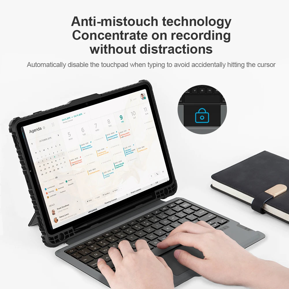 📱 Funda Galaxy Tab S10+ Bluetooth Magic Backlight Keyboard para Tab S9 FE Plus/Tab S9+ Nillkin