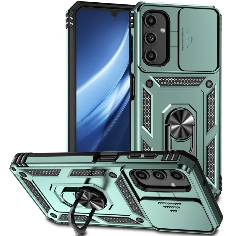 📱 Funda Galaxy A03 Core/A03s/A13/A23/A33/A53/A73 | Militar Ring con cámara protegida