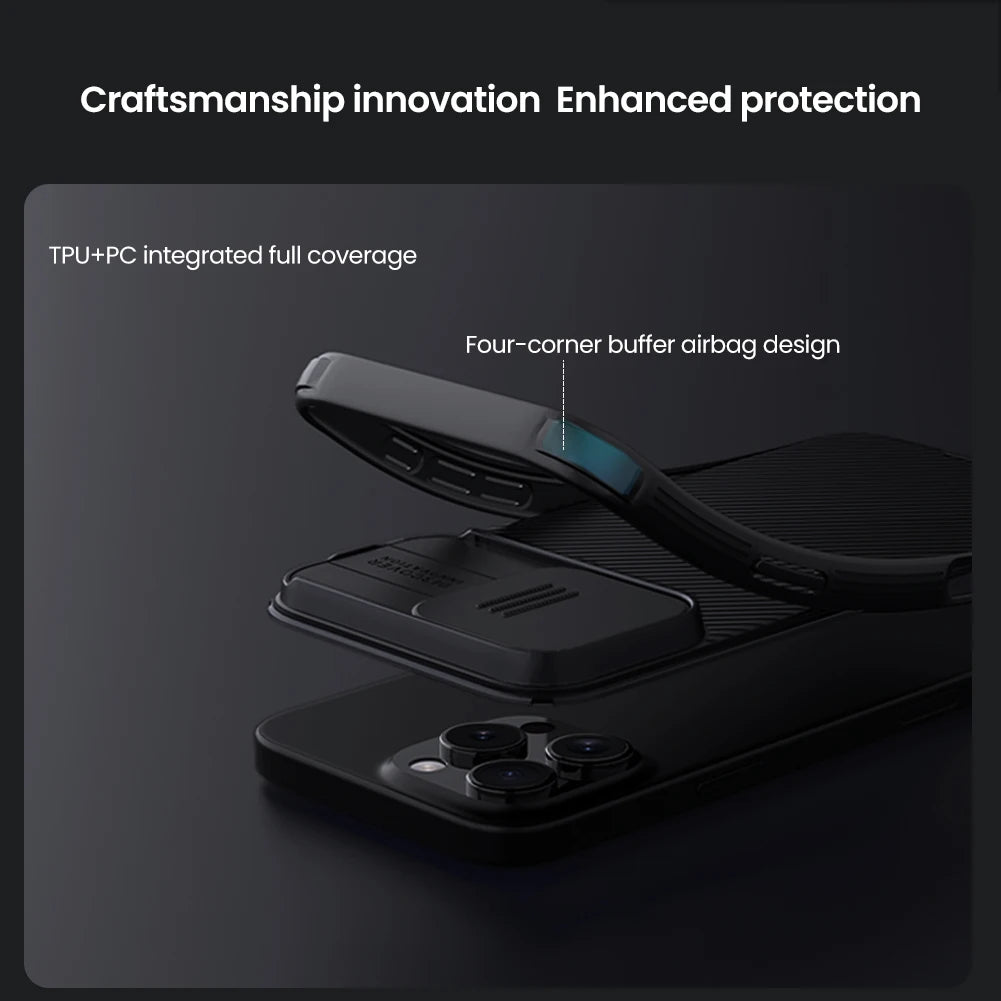 📱 Funda iPhone 16 / 16 Pro | CamShield Pro Magsafe con Protección Deslizante de Lente | Nillkin