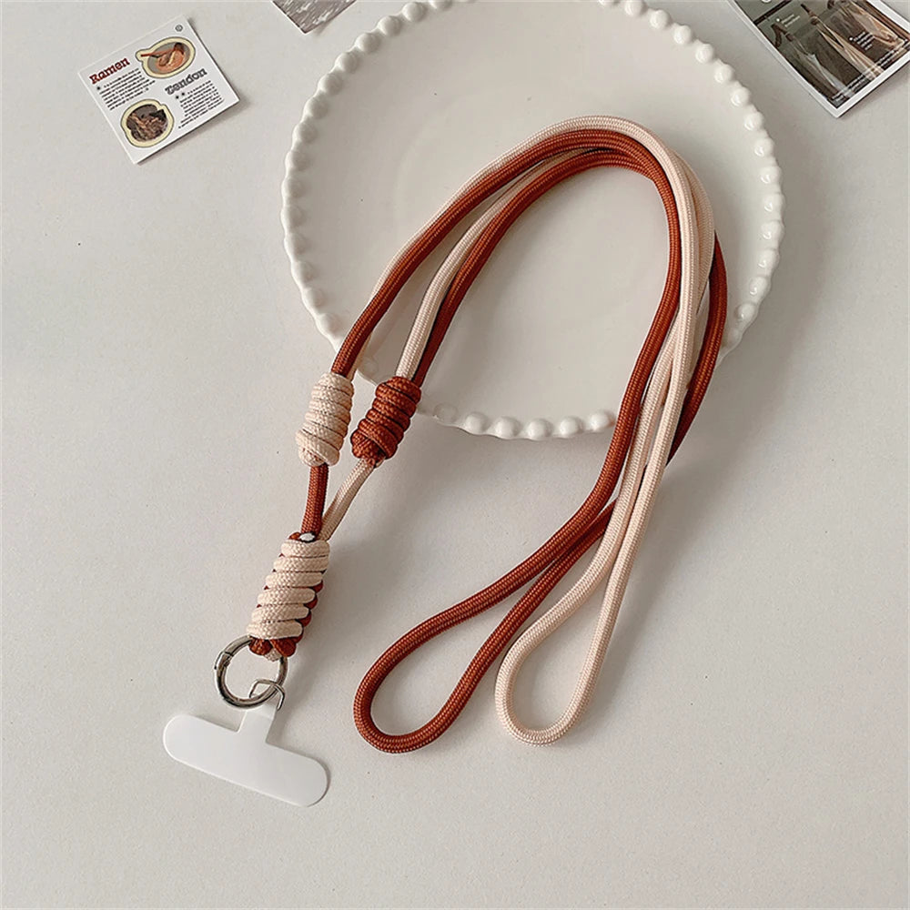 🎀 Lanyard cruzado bicolor – Correa con ranura para credencial, estilo práctico y femenino