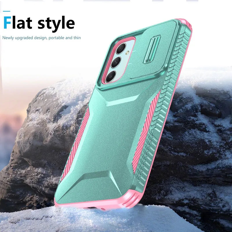 📱 Funda Galaxy A55 | Grado militar, antideslizante con tapa deslizante para lent