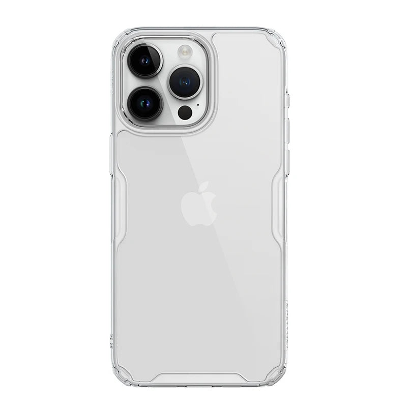 📱 Funda iPhone 15 Pro Max Nature TPU Pro Shockproof Full Lens Protection Transparente Nillkin