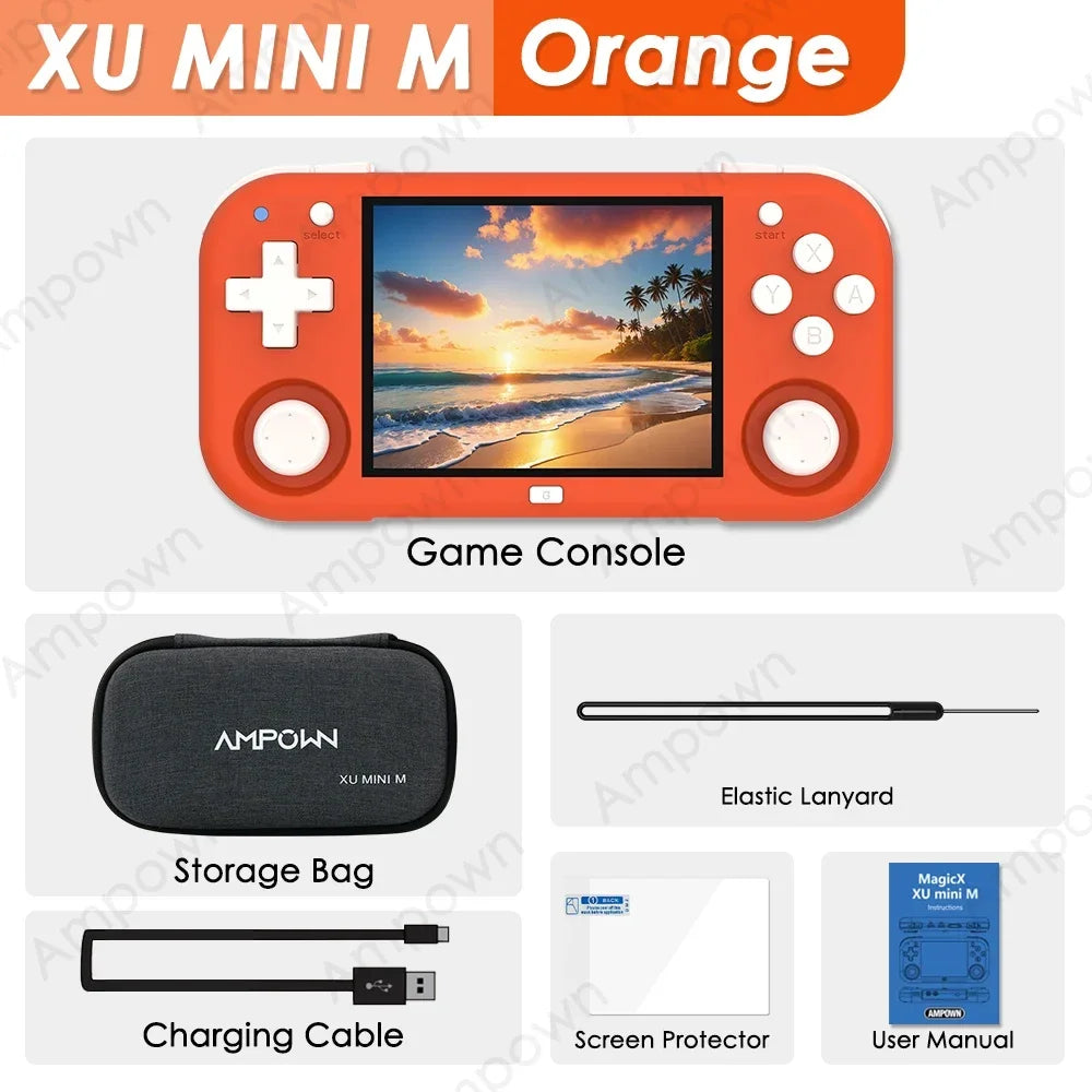 🎮 Ampown XU MINI M Consola Portátil Retro | Pantalla 2.8'' | Sistema Linux | Simulador Retro Integrado