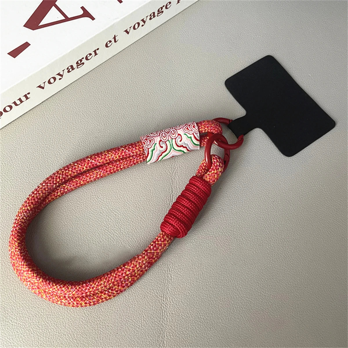 🎀 Correa Retro de Cuerda Trenzada – Lanyard corto para teléfono, estilo colgante decorativo, anti pérdida, pulsera fuerte y con estilo