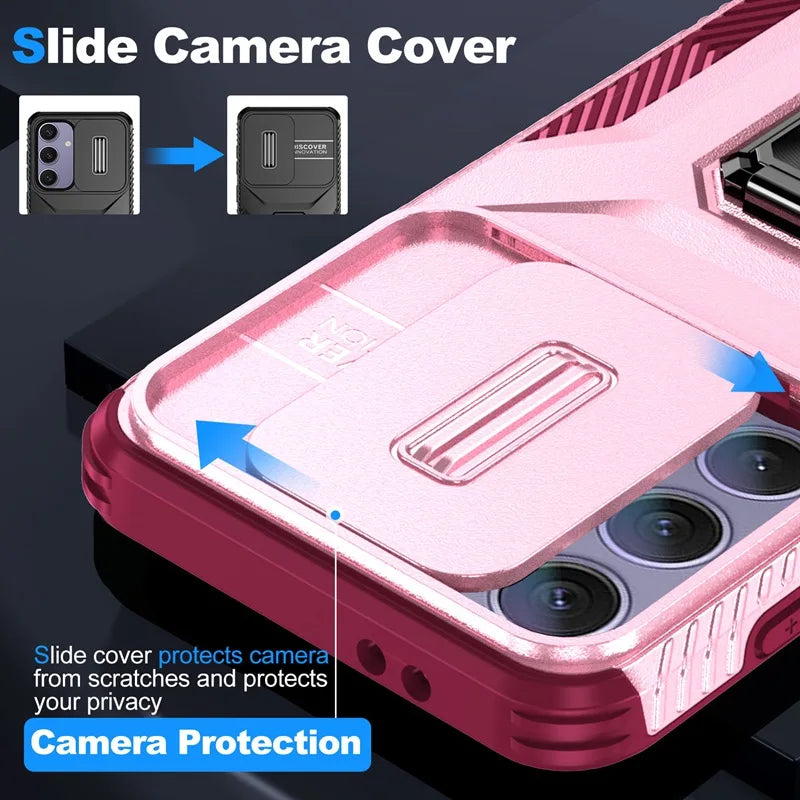 📱 Funda Galaxy S24 Ultra/S24 Plus/S24 FE | Protege cámara, diseño híbrido anticaídas