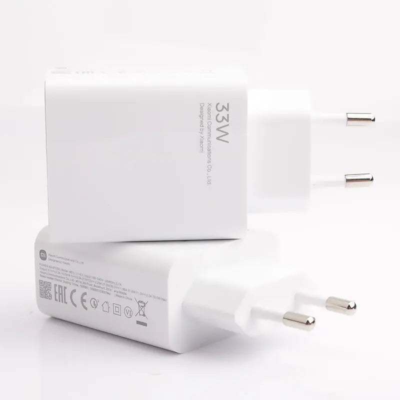 ⚡ Cargador Xiaomi Original 33W – Turbo Charge con Cable Tipo C de 6A