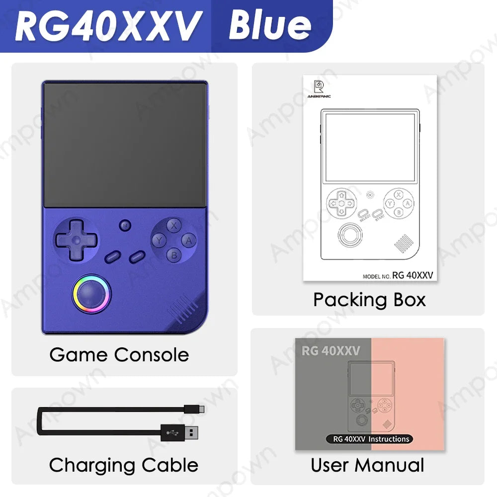 🎮✨RG40XXV – Retro Gaming con Estilo RGB Consola Portátil con Pantalla IPS de 4", Joystick Iluminado, Salida de Video y Más de 5000 Juegos