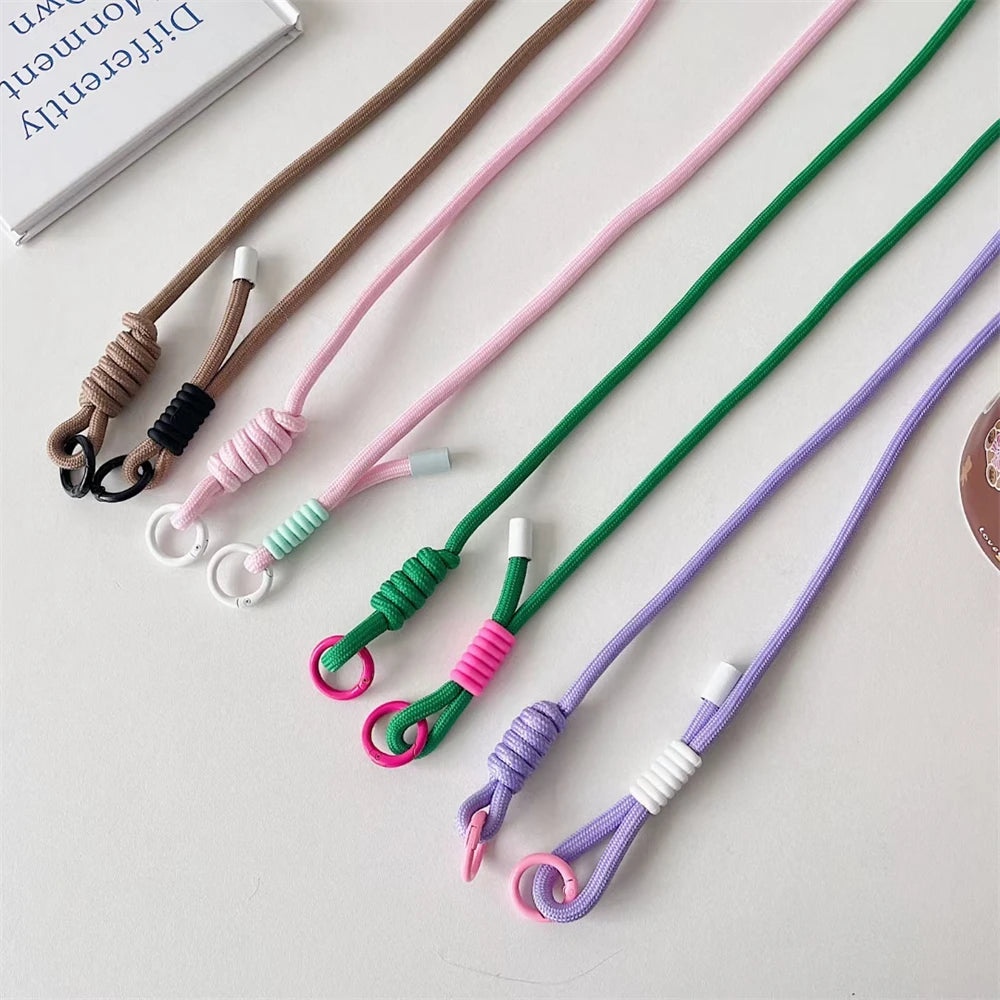 🎀 Lanyard Cruzado Ajustable y Colorido – Correa de hombro trenzada con llavero, ideal como regalo para mujeres y hombres