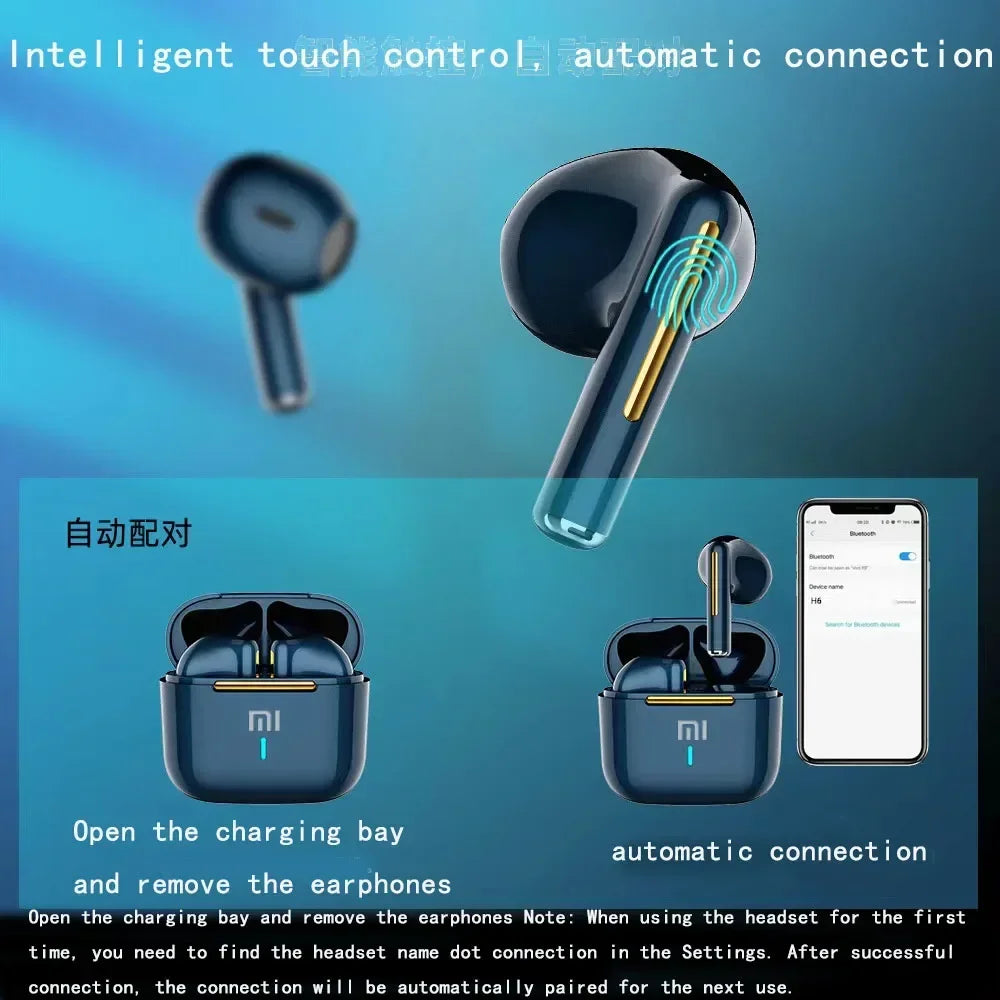 🎧 Xiaomi H6 Auriculares Bluetooth táctiles, deportivos, con banda reductora de ruido para juegos, TWS impermeables