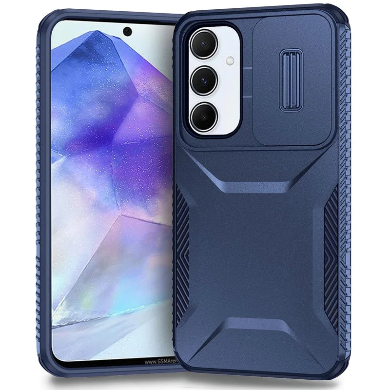 📱 Funda Galaxy A55 | Grado militar, antideslizante con tapa deslizante para lent