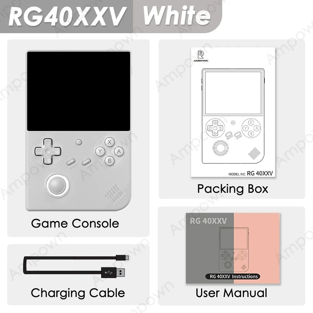 🎮✨RG40XXV – Retro Gaming con Estilo RGB Consola Portátil con Pantalla IPS de 4", Joystick Iluminado, Salida de Video y Más de 5000 Juegos