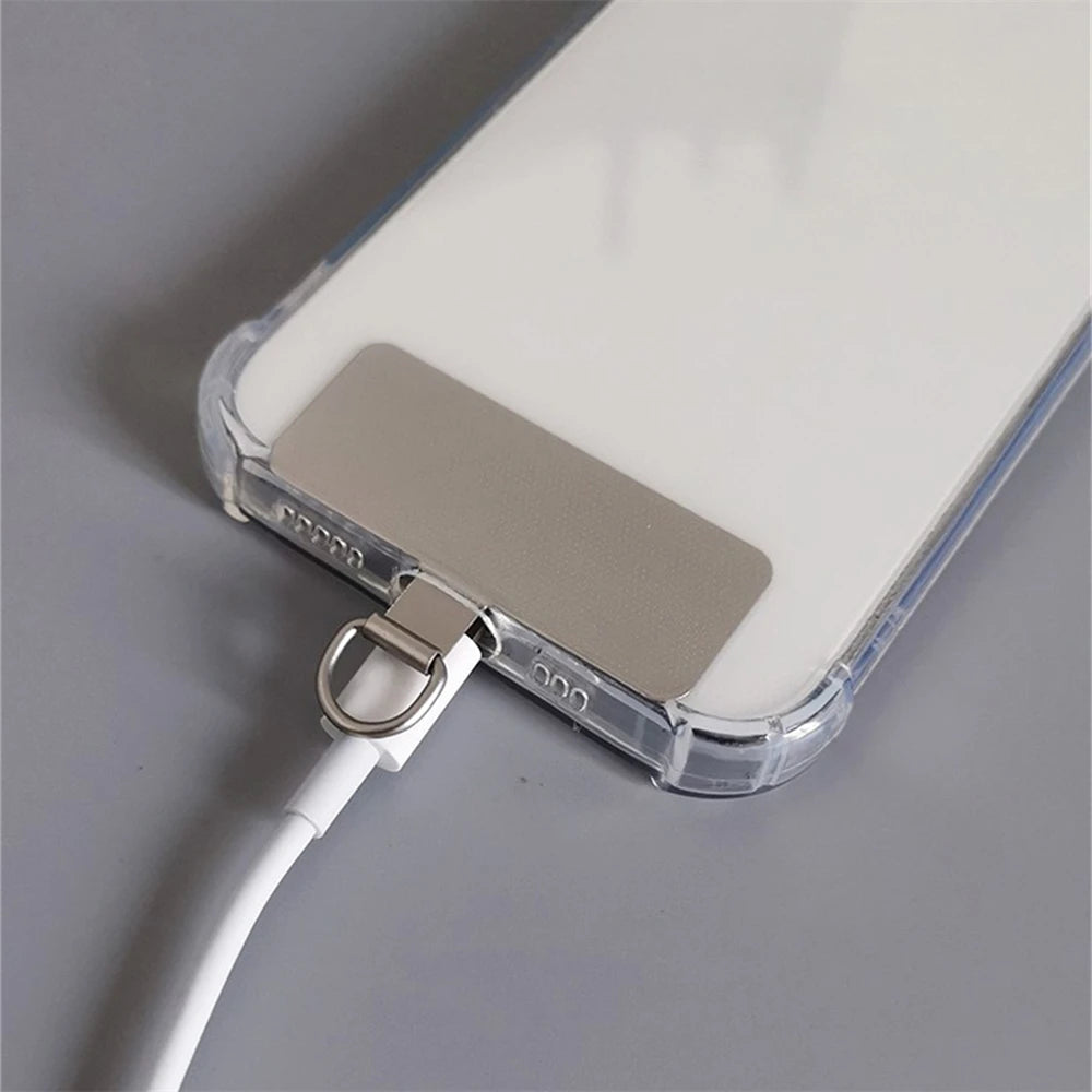 🎀 Clip ultradelgado de acero inoxidable – Parche universal anticaída con película anti-rayaduras