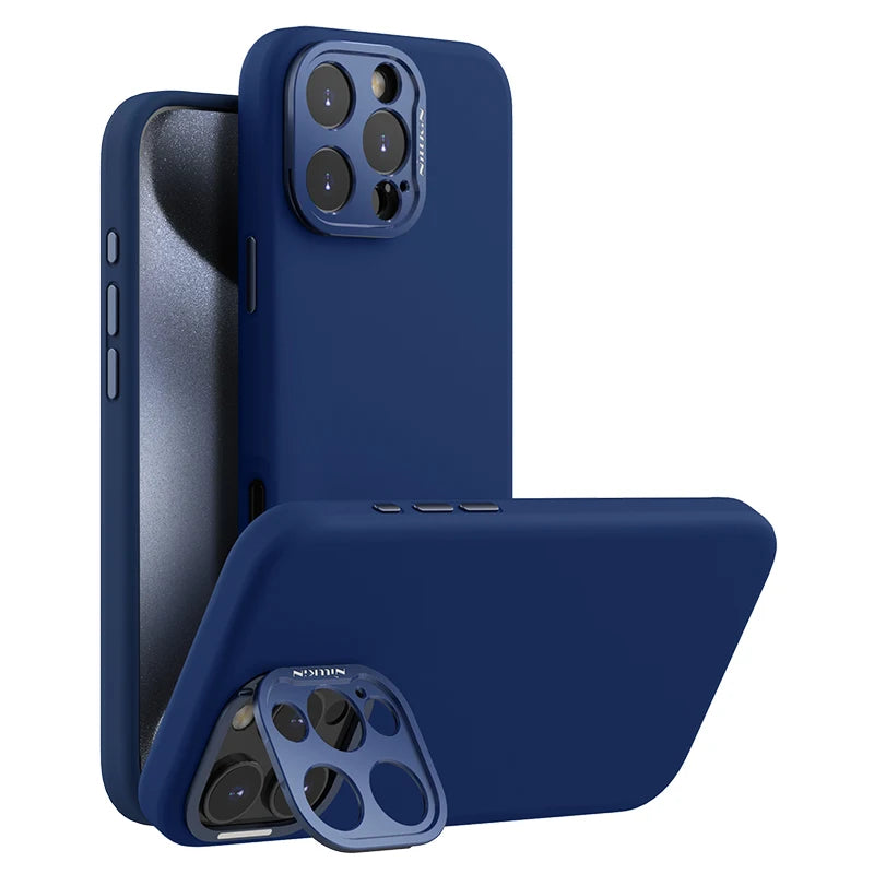 📱 Funda iPhone 16 Pro Max | Silicona Líquida Magsafe con Cámara Protegida y Soporte | Nillkin