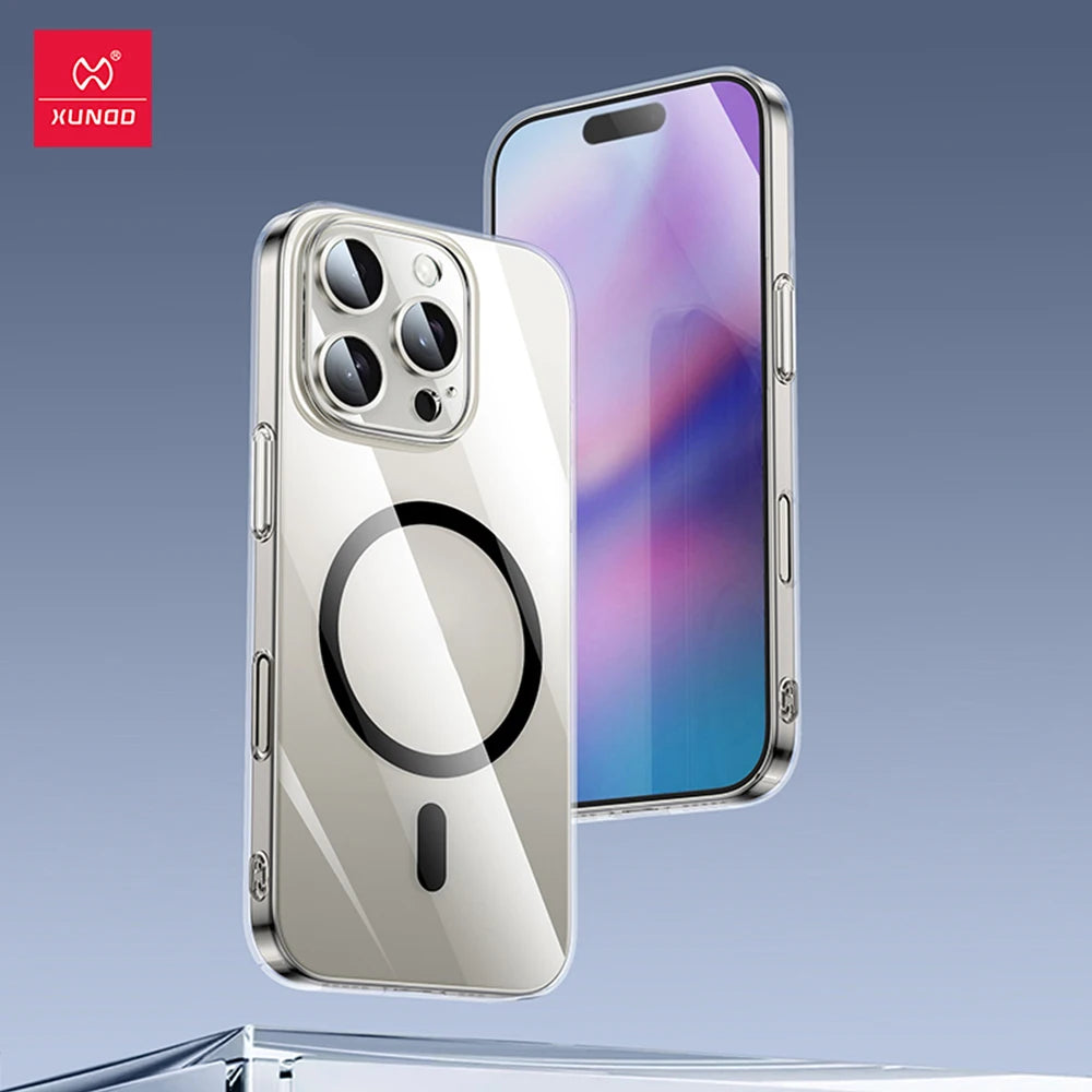 📱 Funda Magnética Transparente para iPhone 16 Pro Max / 16 Pro