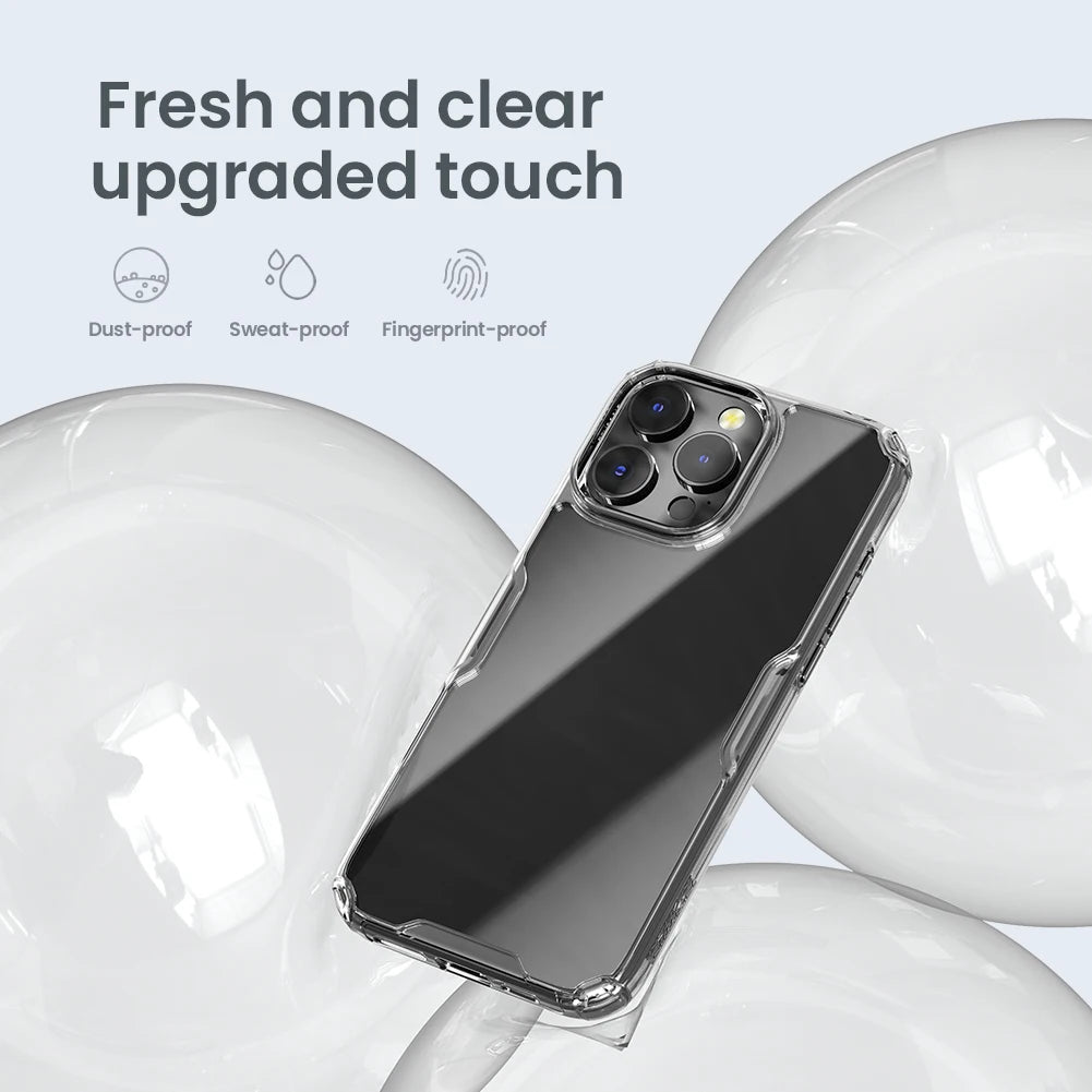 📱 Funda iPhone 16 Pro Max | Nature TPU Transparente Suave | Nillkin