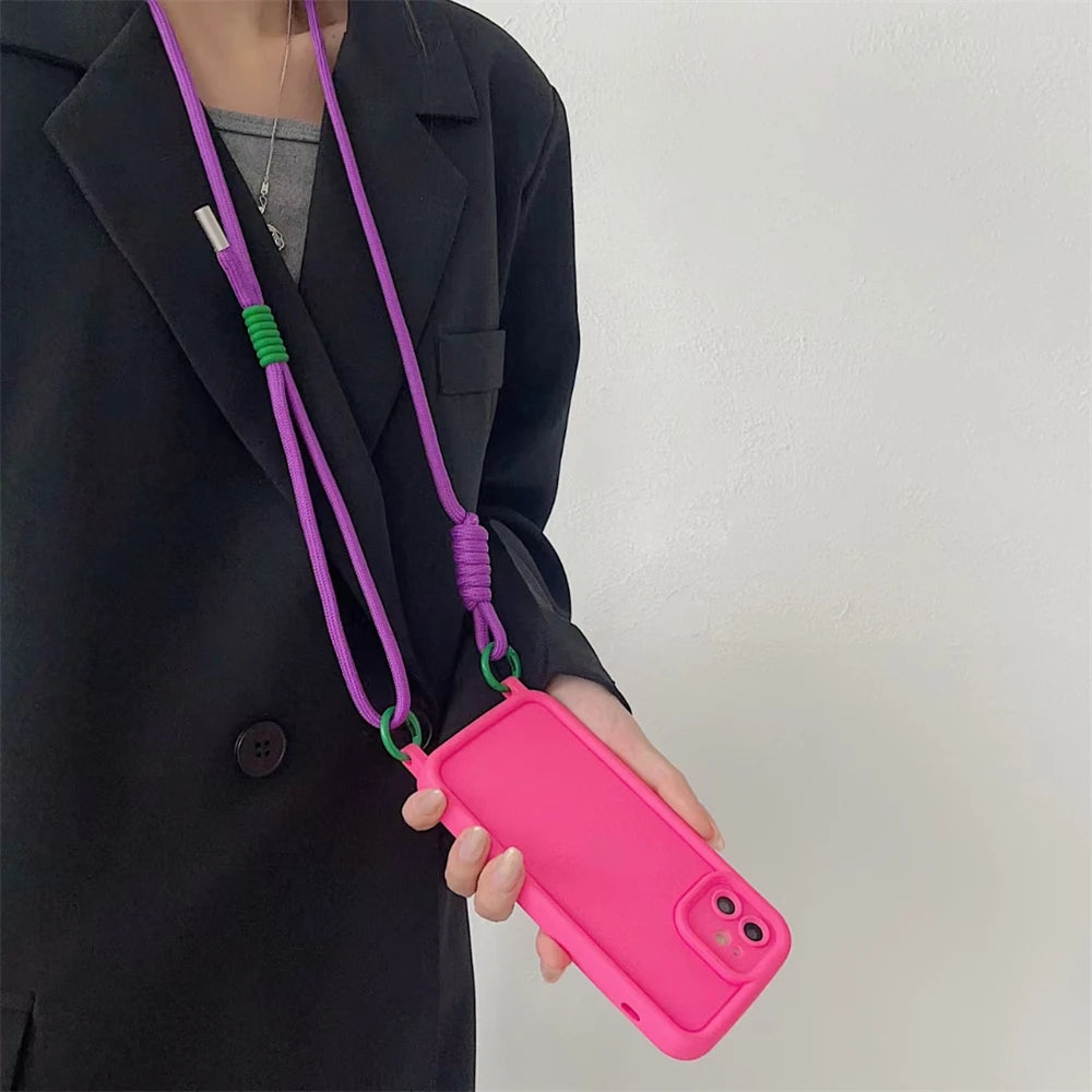🎀 Lanyard Cruzado Ajustable y Colorido – Correa de hombro trenzada con llavero, ideal como regalo para mujeres y hombres