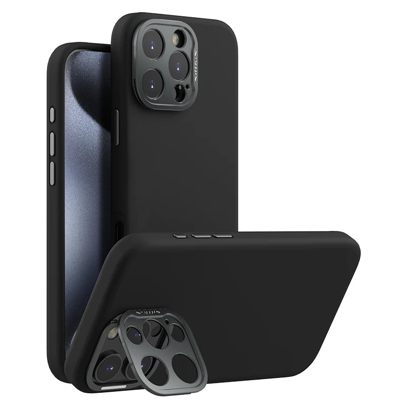 📱 Funda iPhone 16 Pro Max | Silicona Líquida Magsafe con Cámara Protegida y Soporte | Nillkin