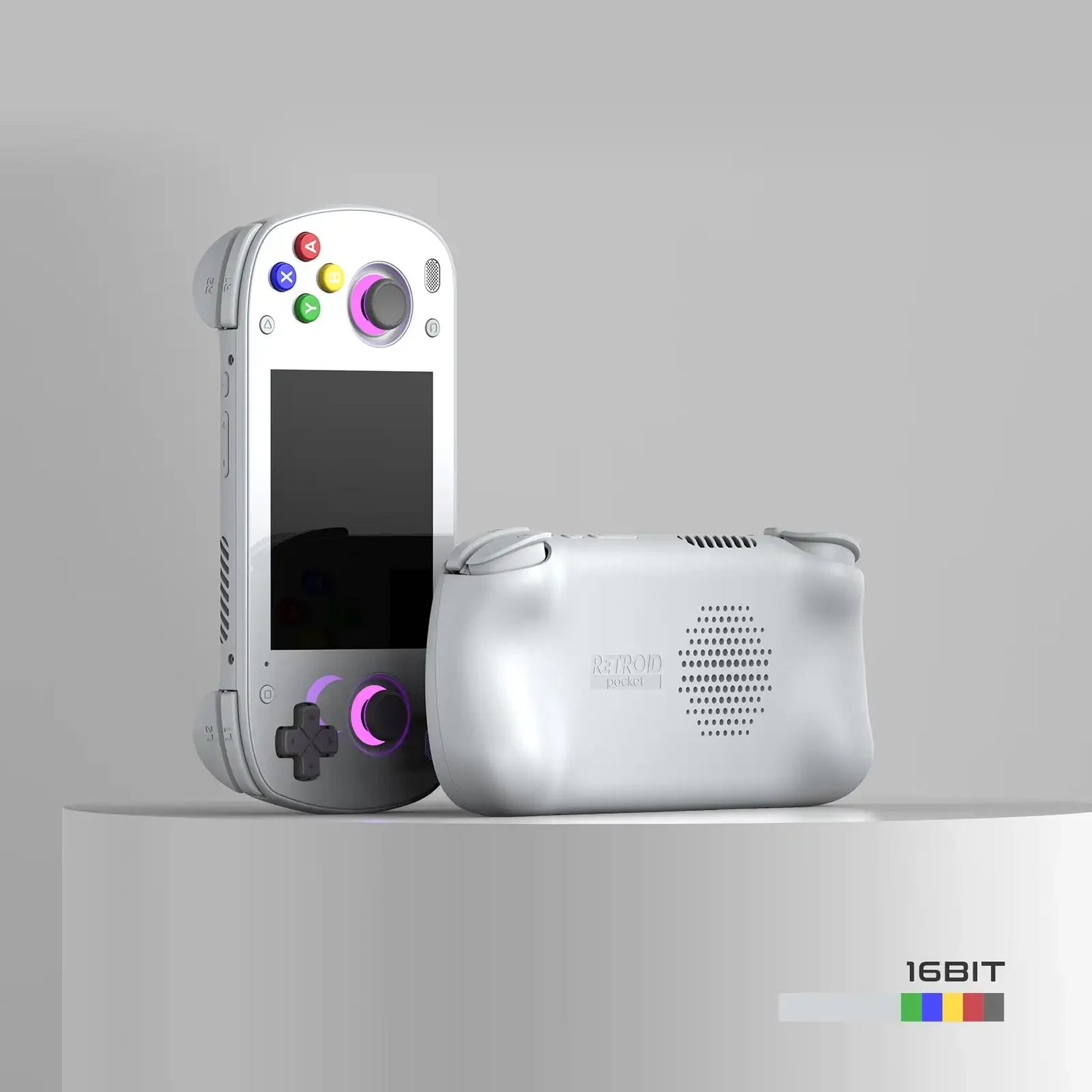🎮 Retroid Consola Portátil Pocket MINI | Pantalla AMOLED 3.7'' Android 10 Salida de Video Joystick con Iluminación RGB