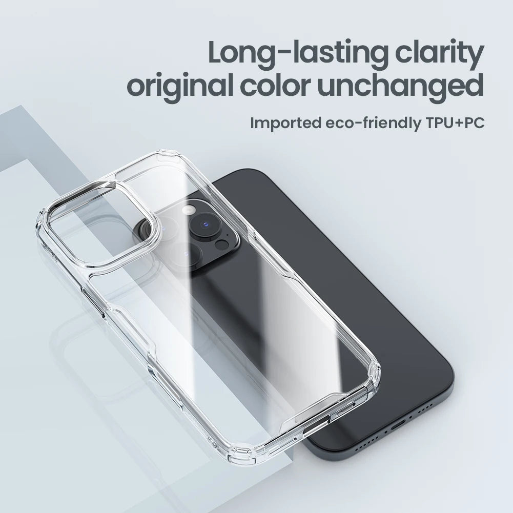 📱 Funda iPhone 16 Pro Max | Nature TPU Transparente Suave | Nillkin