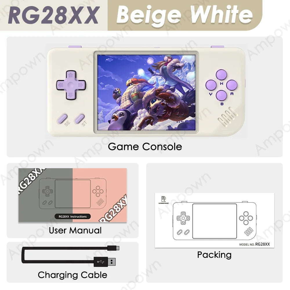 🎮 ANBERNIC RG28XX Consola Portátil | Pantalla IPS 2.83'' + HDMI | Lector de eBooks