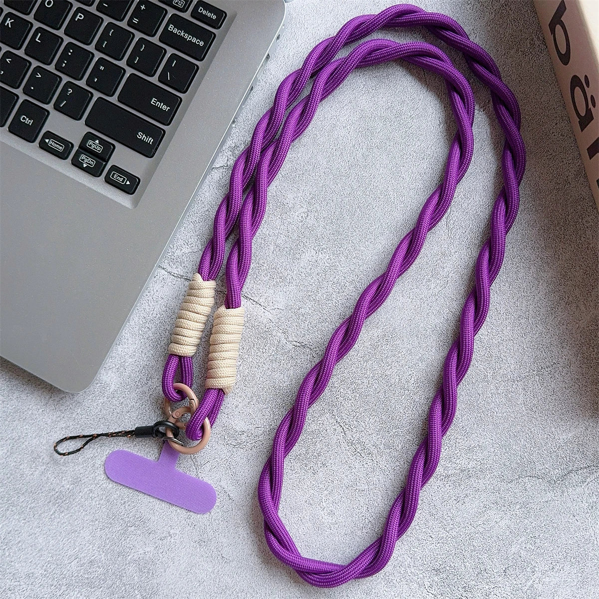 🎀 Correa de Nylon Trenzado – Lanyard largo cruzado universal, ideal para celular o bolso, con diseño fuerte y cómodo